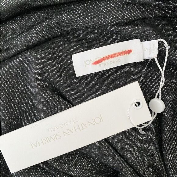 Jonathan Simkhai Standard Sabine Ruched Metallic Body-Con Dress size S - Picture 8 of 12